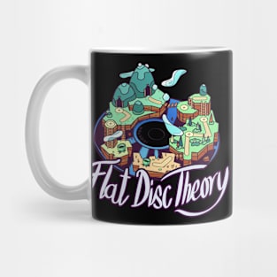 Flat Disc Theory | Funny Joke Video Gamer Conspiracy Humor Mug